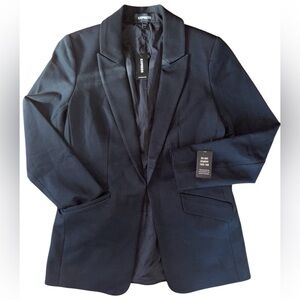 NWT Express Open Front Boyfriend Blazer
